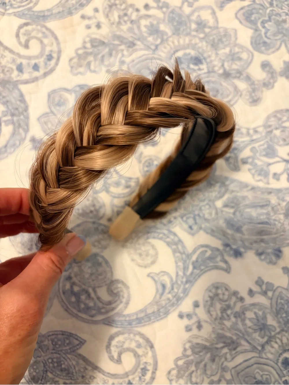 Braided Brown Blonde Headband - Women Hair